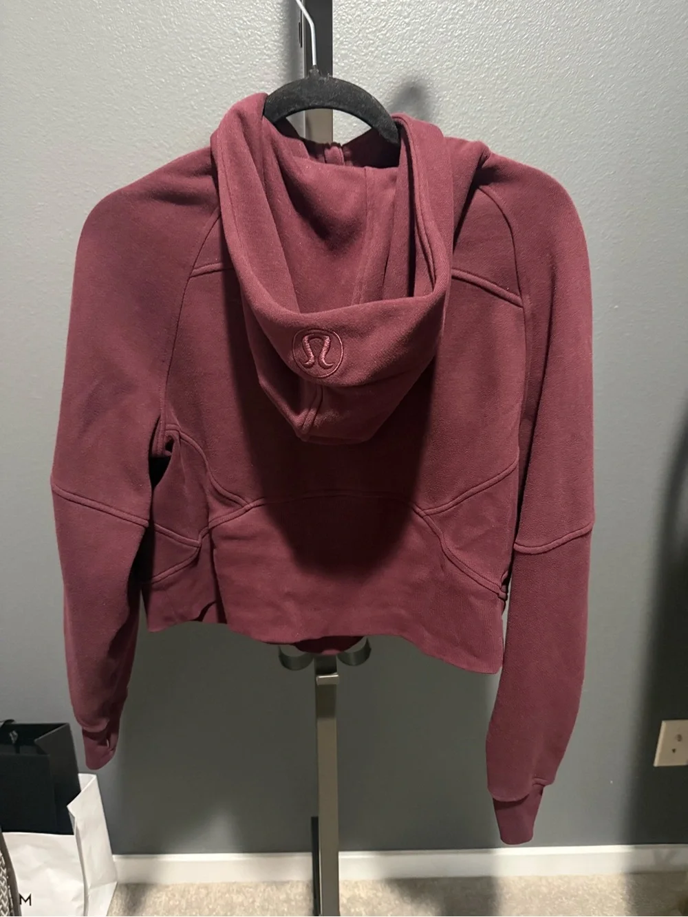 Lululemon Scuba Oversized Half Zip Hoodie - Garnet / Gold